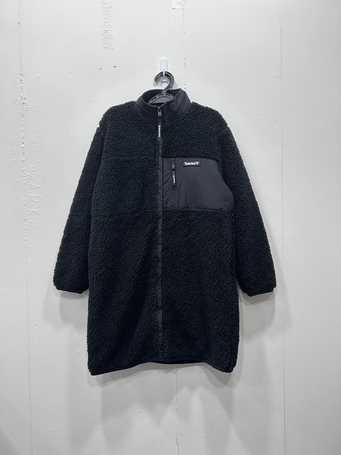 팀버랜드 롱후리스 뽀글이 플리스 자켓 여성 S 블랙 상품이미지2