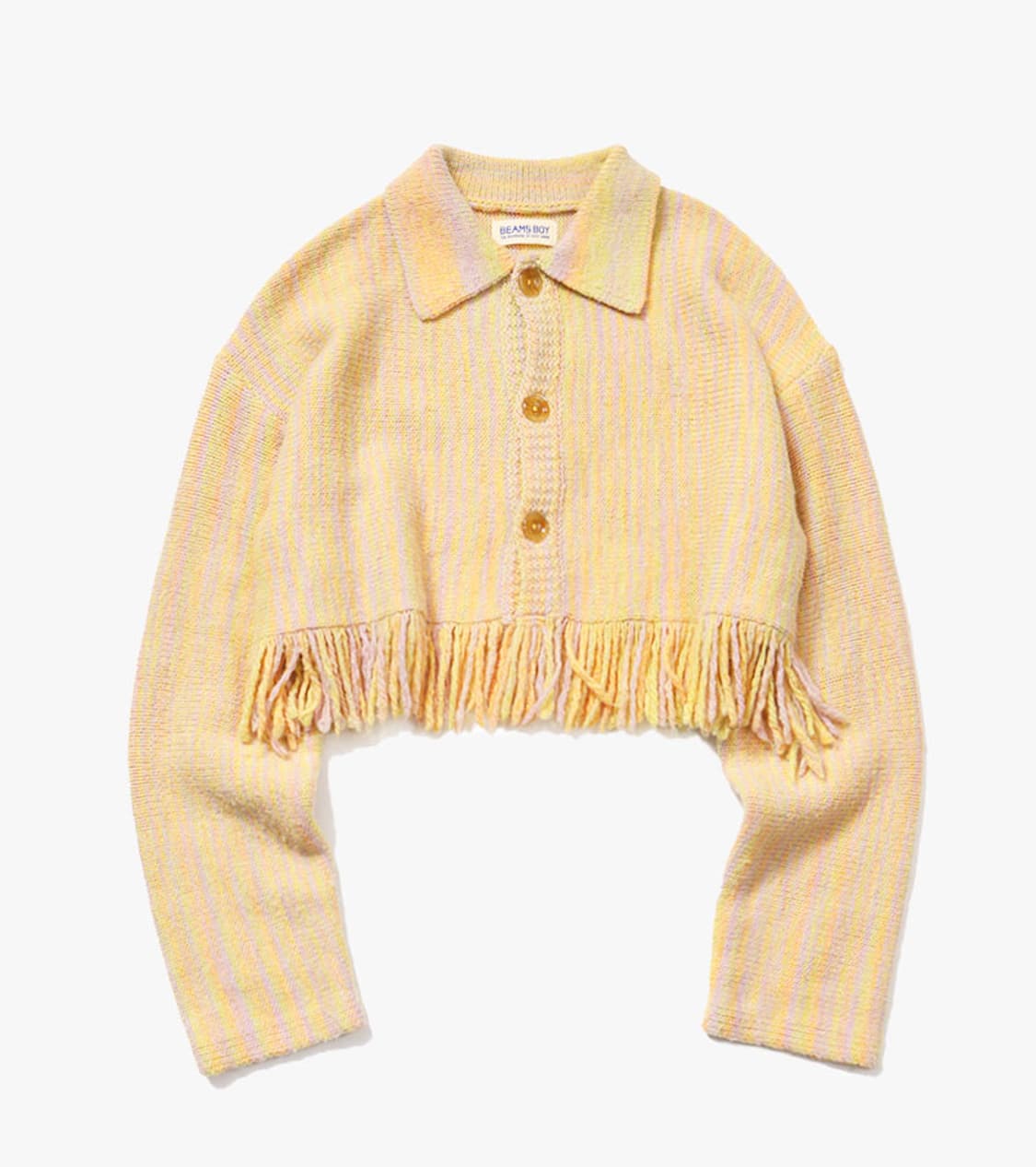 BEAMS BOY - FRINGE CARDIGAN 상품이미지1