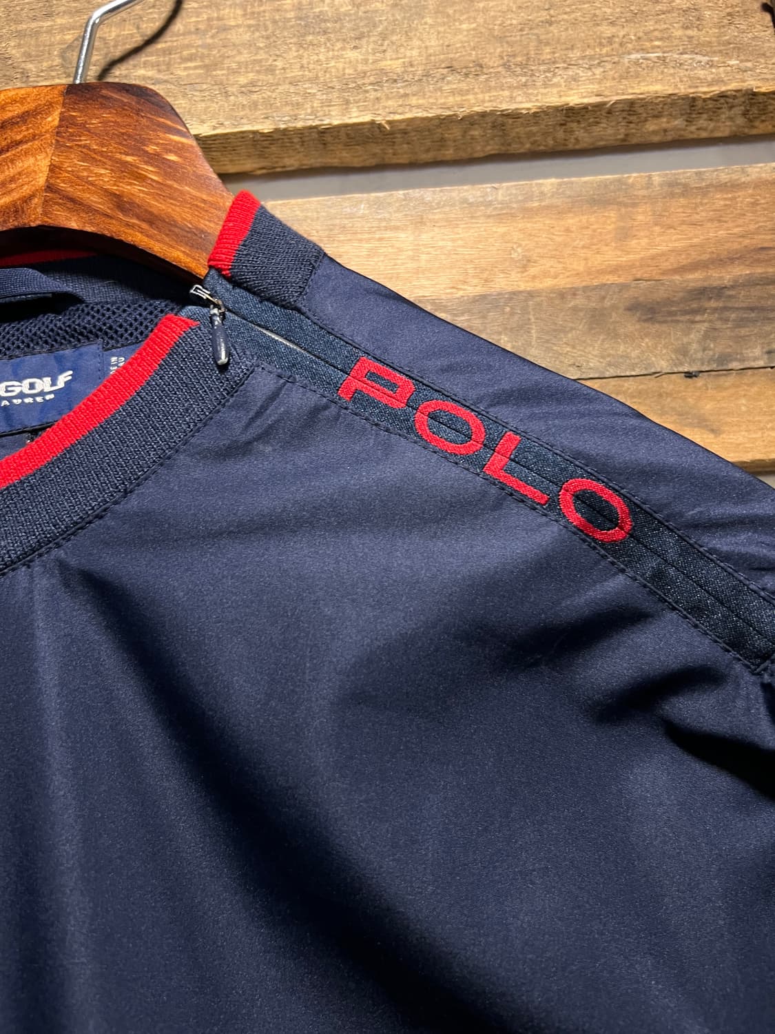 [L]폴로 랄프로렌 네이비 나일론 웜업 상품이미지3