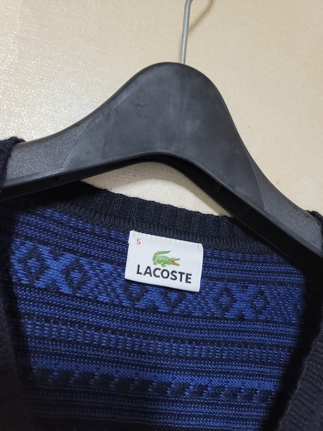 라코스테 브이넥 페어아일 니트 상품이미지6