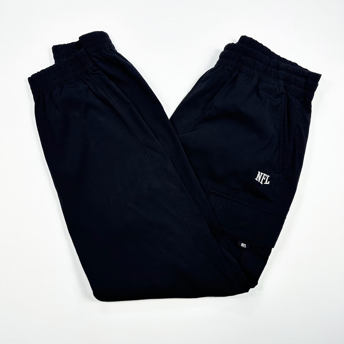 NFL 트레이닝 블랙 카고 우븐 조거팬츠 (M) 상품이미지2