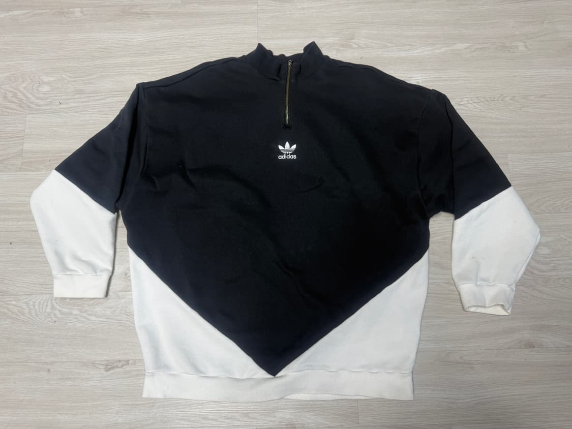 [XL] 아디다스 우먼스 콜로라도 1/2 집 탑 블랙 앤 화이트 상품이미지3