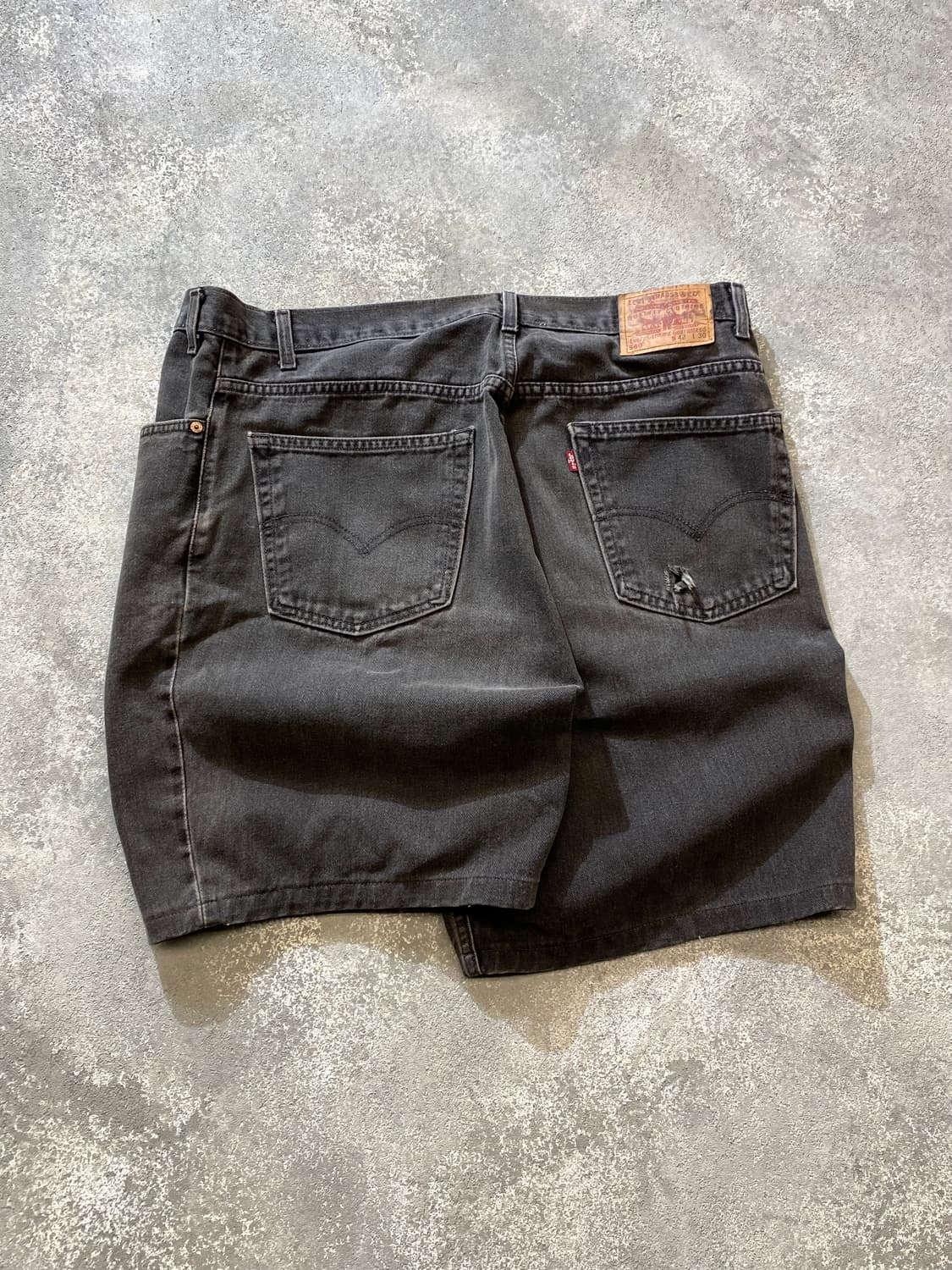 [42] 00s Levi's 560 리바이스 흑청 데님 쇼츠 상품이미지2