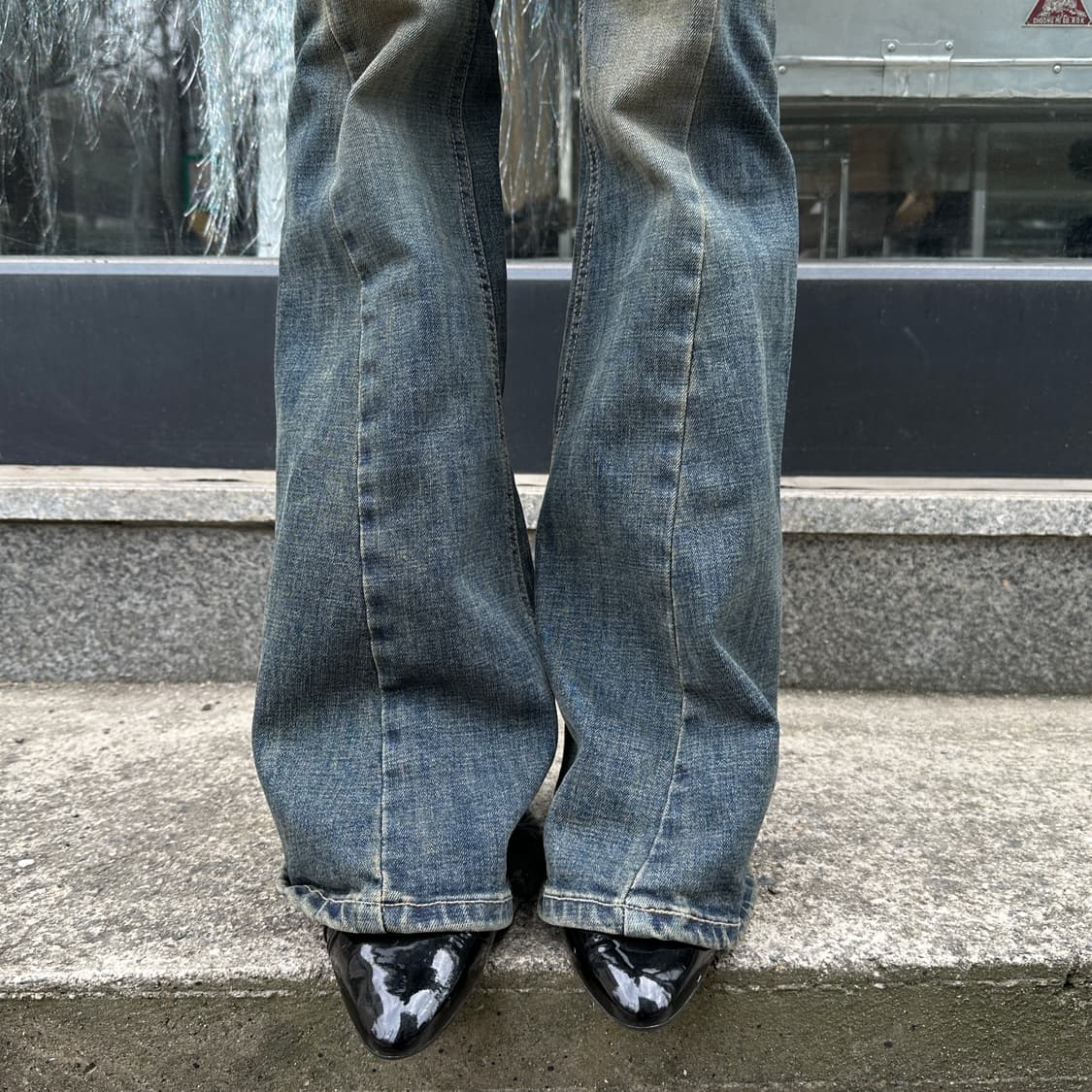 00s 빈티지 프라다 에나멜 가죽 힐 상품이미지8