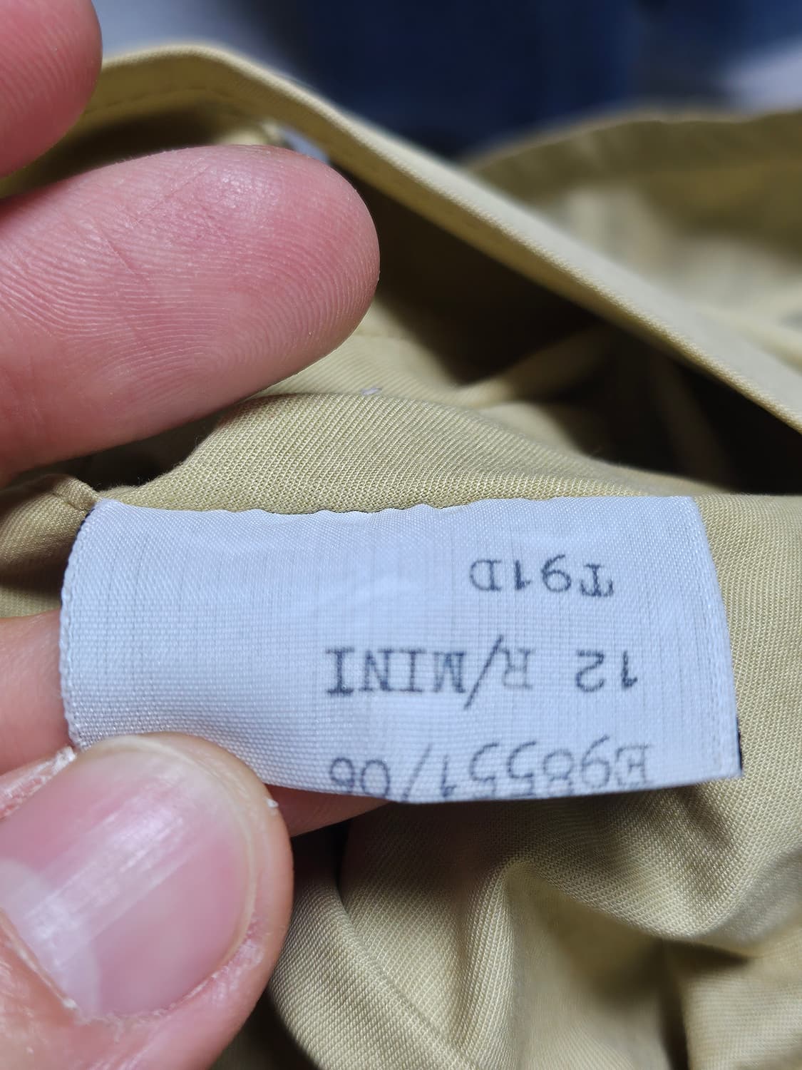 90s 올드 버버리 코튼 카코트 발마칸 코트 M-L 상품이미지8