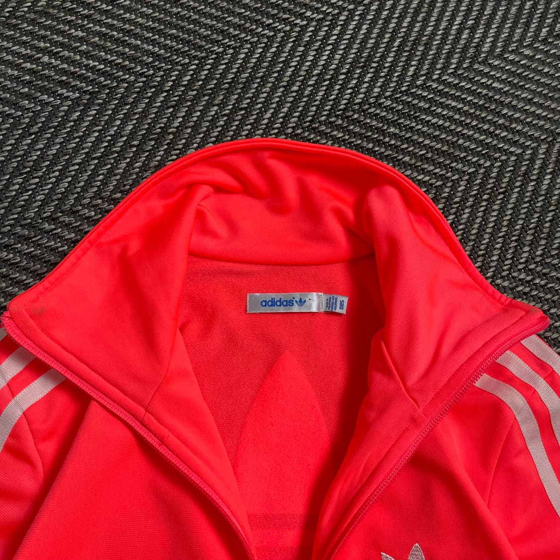 아디다스 우먼스 파이어버드 빅로고 네온 핑크 트랙탑 져지o 4780 상품이미지5