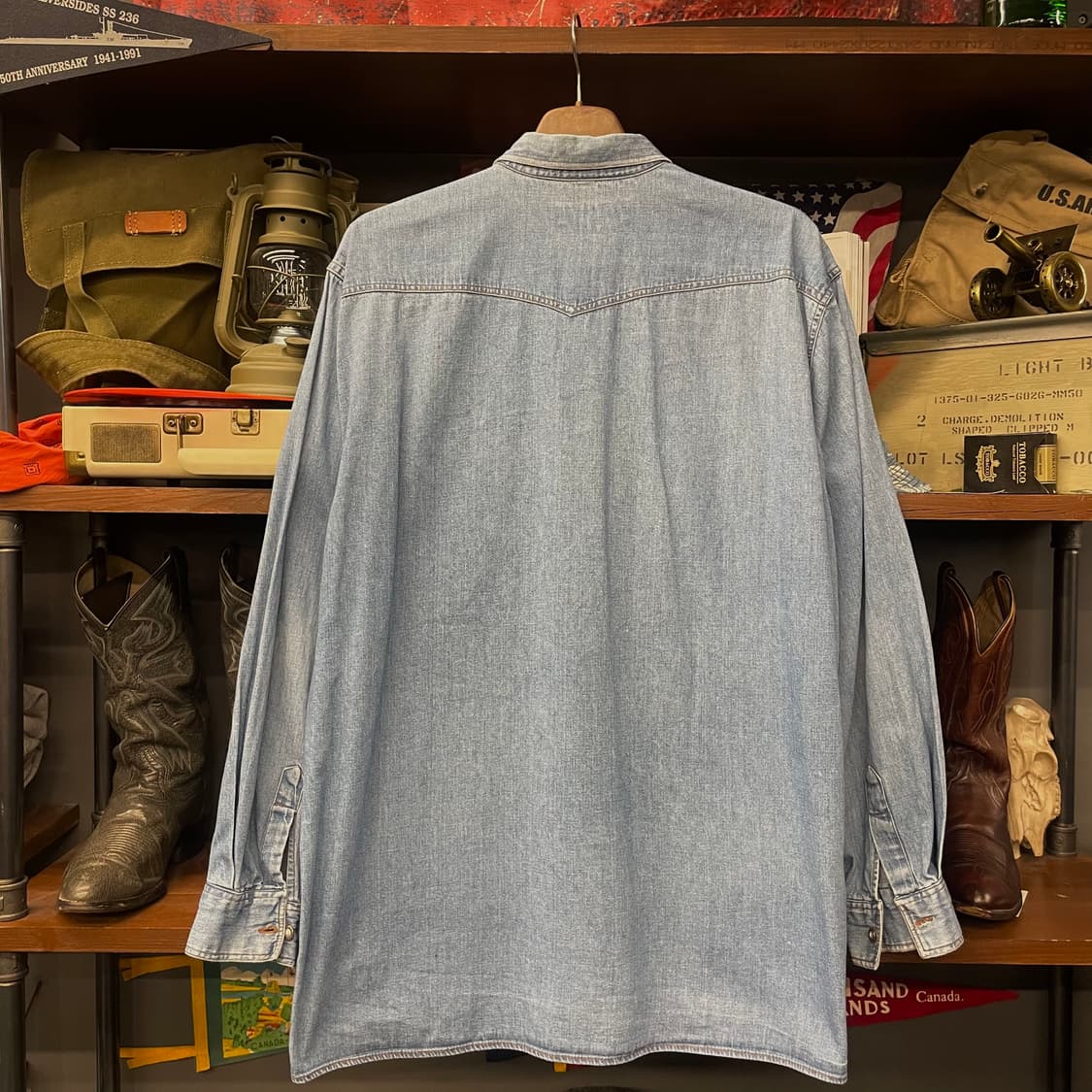 리바이스 클래식 데님 포켓 웨스턴 셔츠 상품이미지2