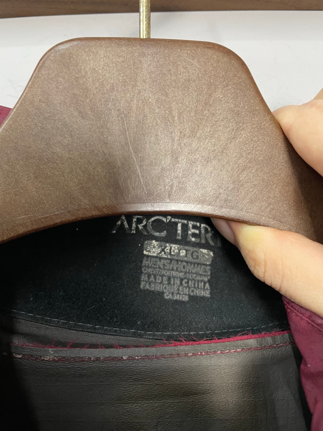 아크테릭스 버건디 고어텍스 베타 바람막이 H2038 상품이미지6