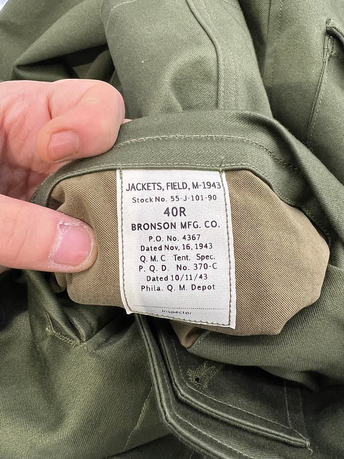 브론슨 M-1943 필드 자켓 상품이미지8