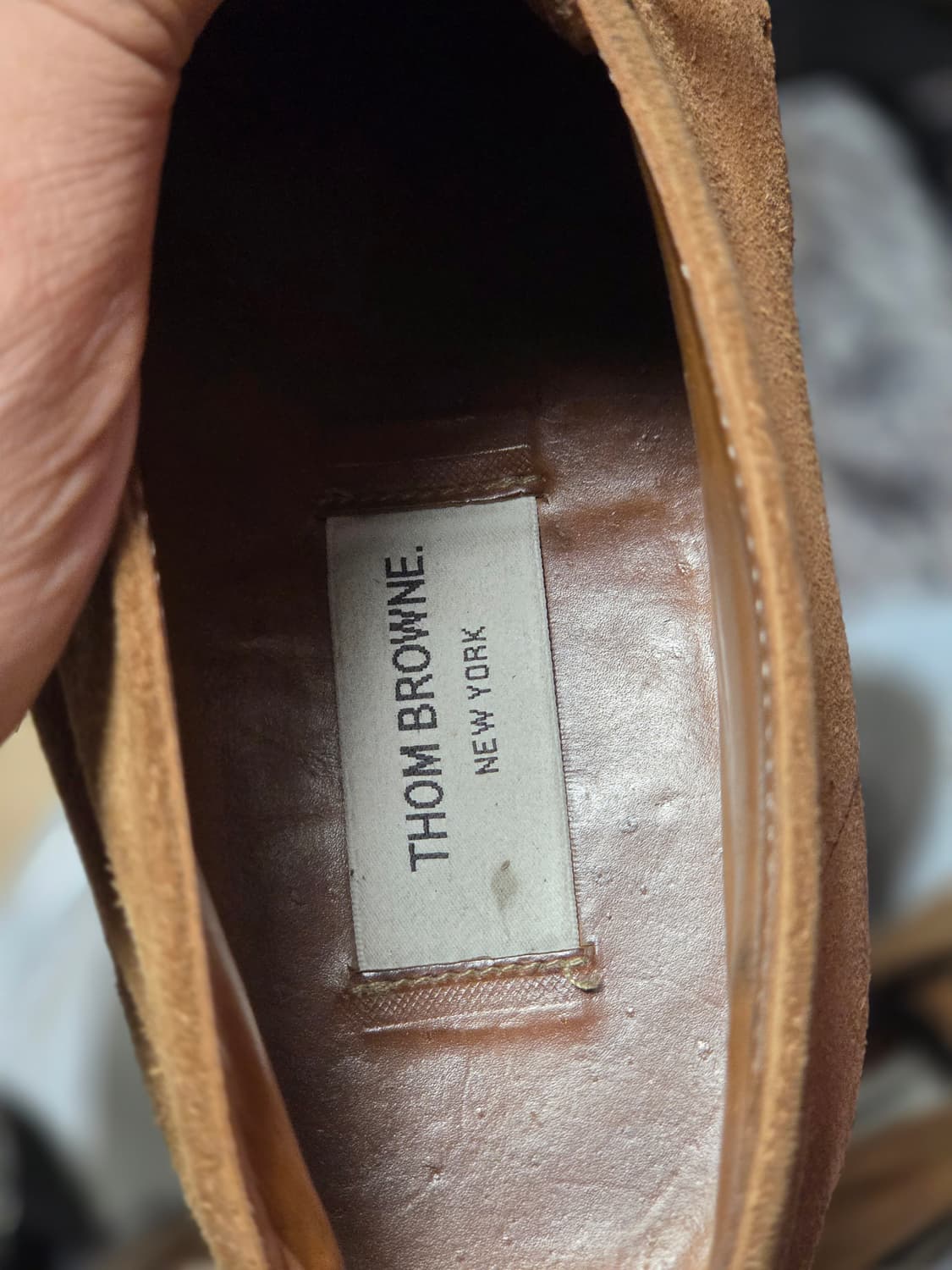 (영국산) 톰브라운 탄 스웨이드 윙팁 처카부츠
 상품이미지7