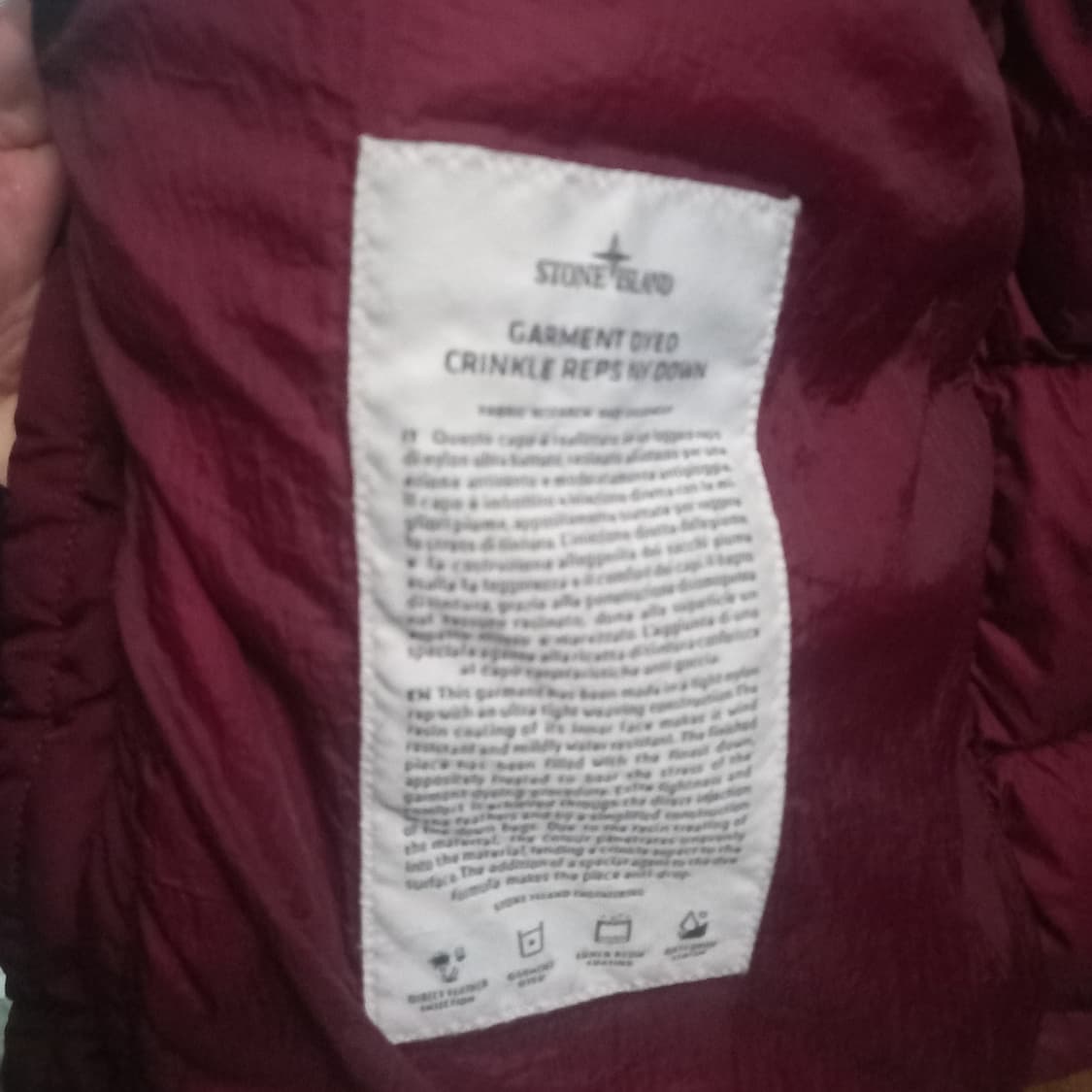 스톤아일랜드 크링클랩스 롱패딩 L 상품이미지4