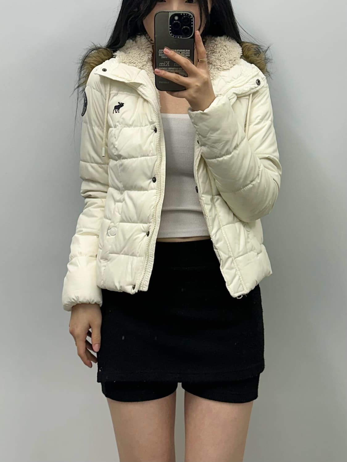 아베크롬비 울프죠 아이보리 패딩 상품이미지1