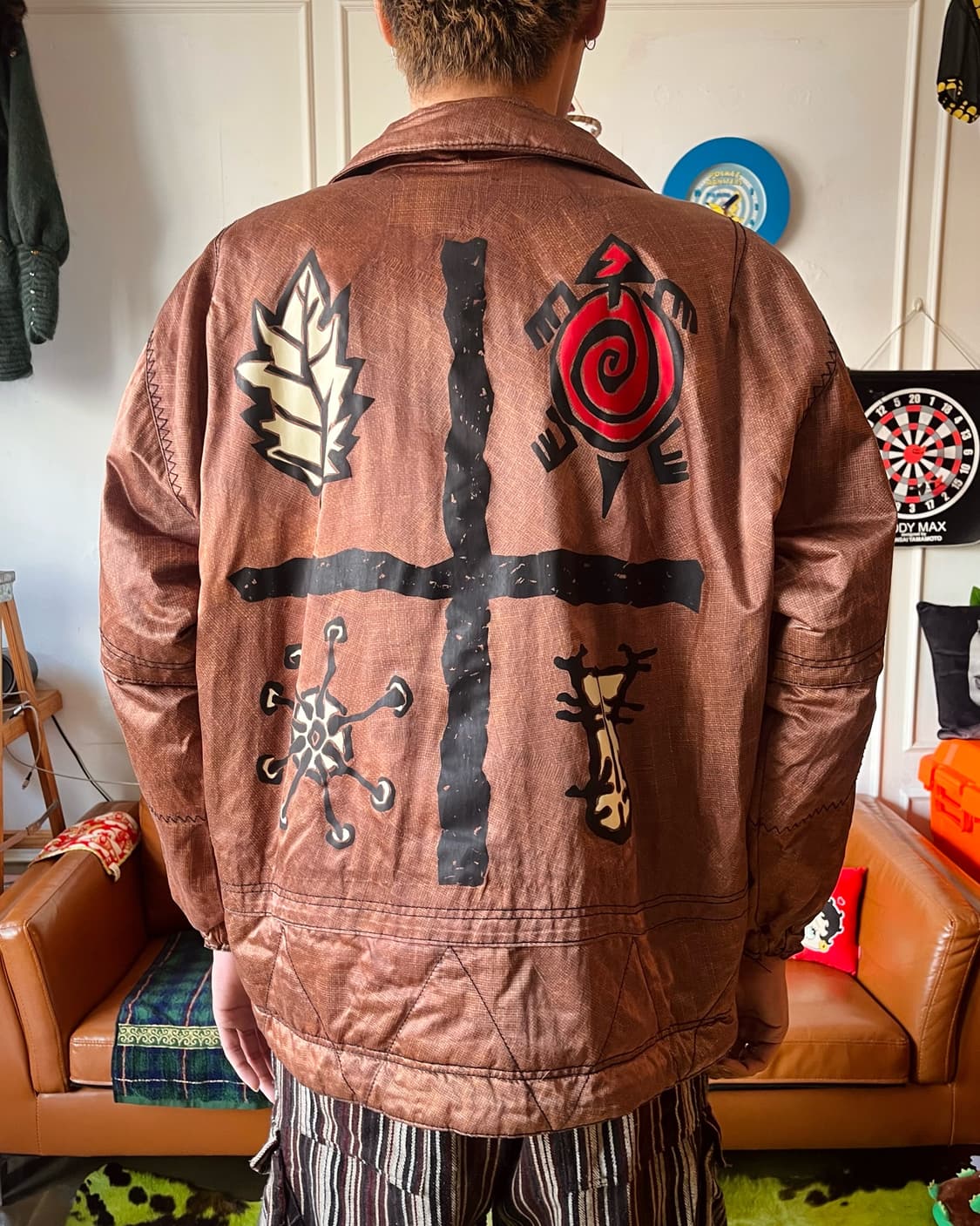 1980-90s CREACT Native Graphic Anorak 상품이미지3