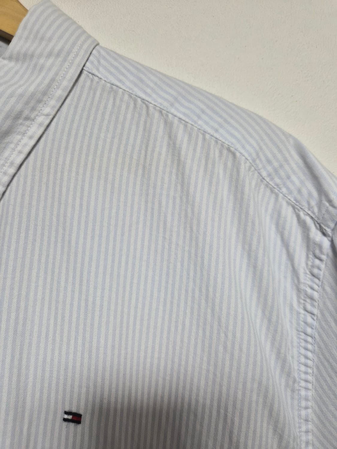 타미힐피거Tommy 옥스포드 스트라이프 반팔셔츠 XL - S366 상품이미지3