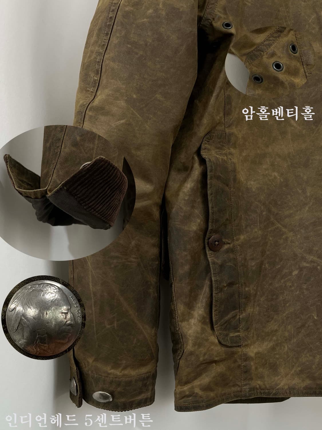 폴로 랄프로렌 인디언헤드 왁스드 코듀로이 모호크 헌팅 필드자켓 상품이미지9