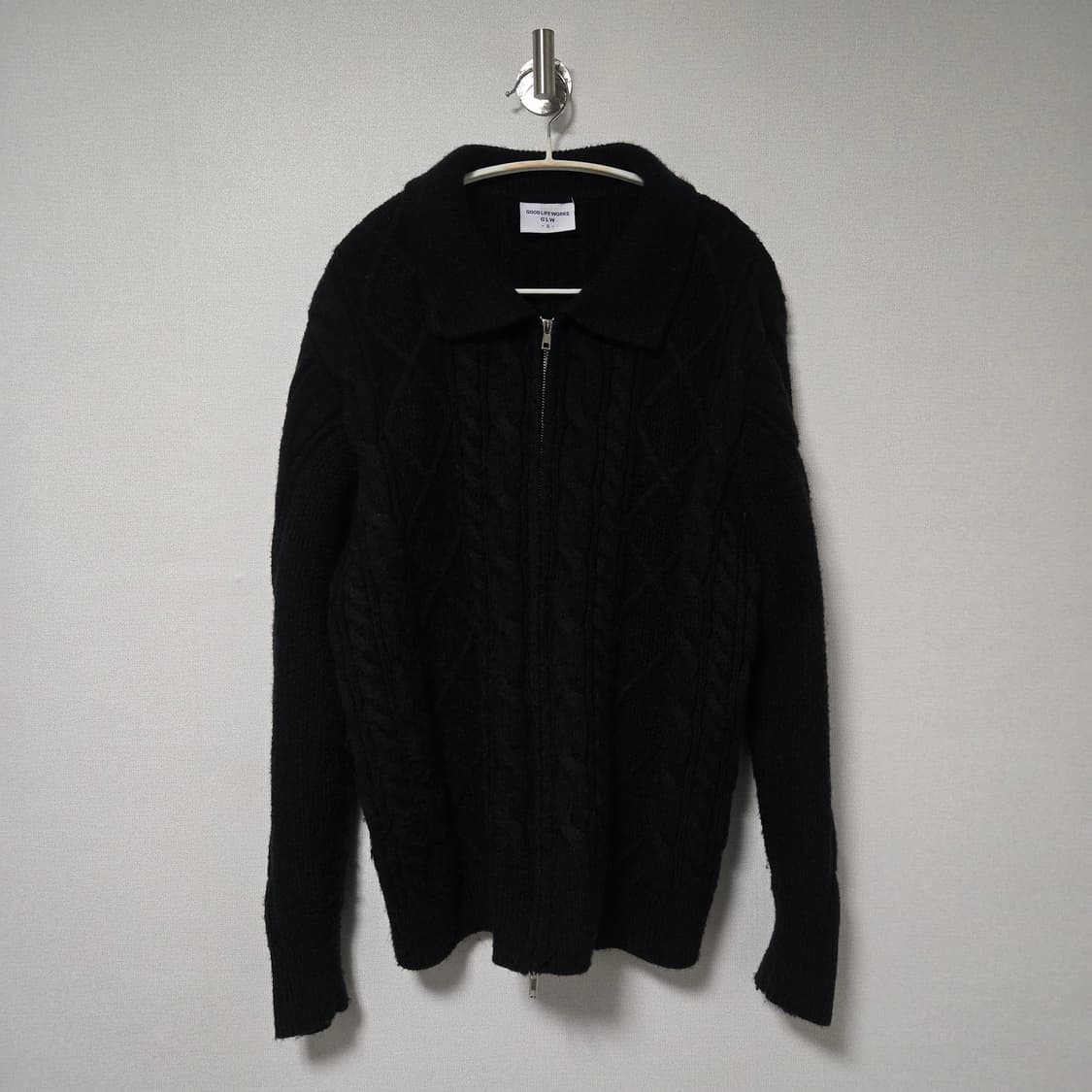 굿라이프웍스 투웨이 니트집업 / 남성 가디건/ 남자 가디건  상품이미지2