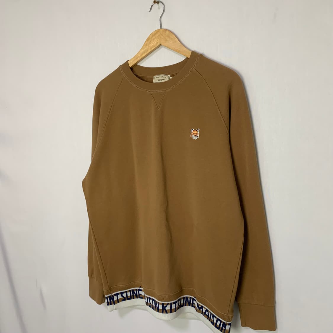 메종키츠네 브라운 폭스 패치 맨투맨 스웻셔츠 남녀공용 XL 상품이미지2
