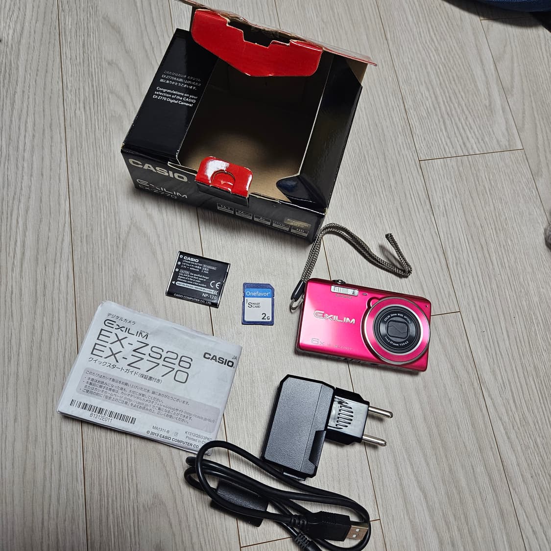 [민트급] 카시오 엑슬림 EX-Z770 핫핑크 박스셋 상품이미지3