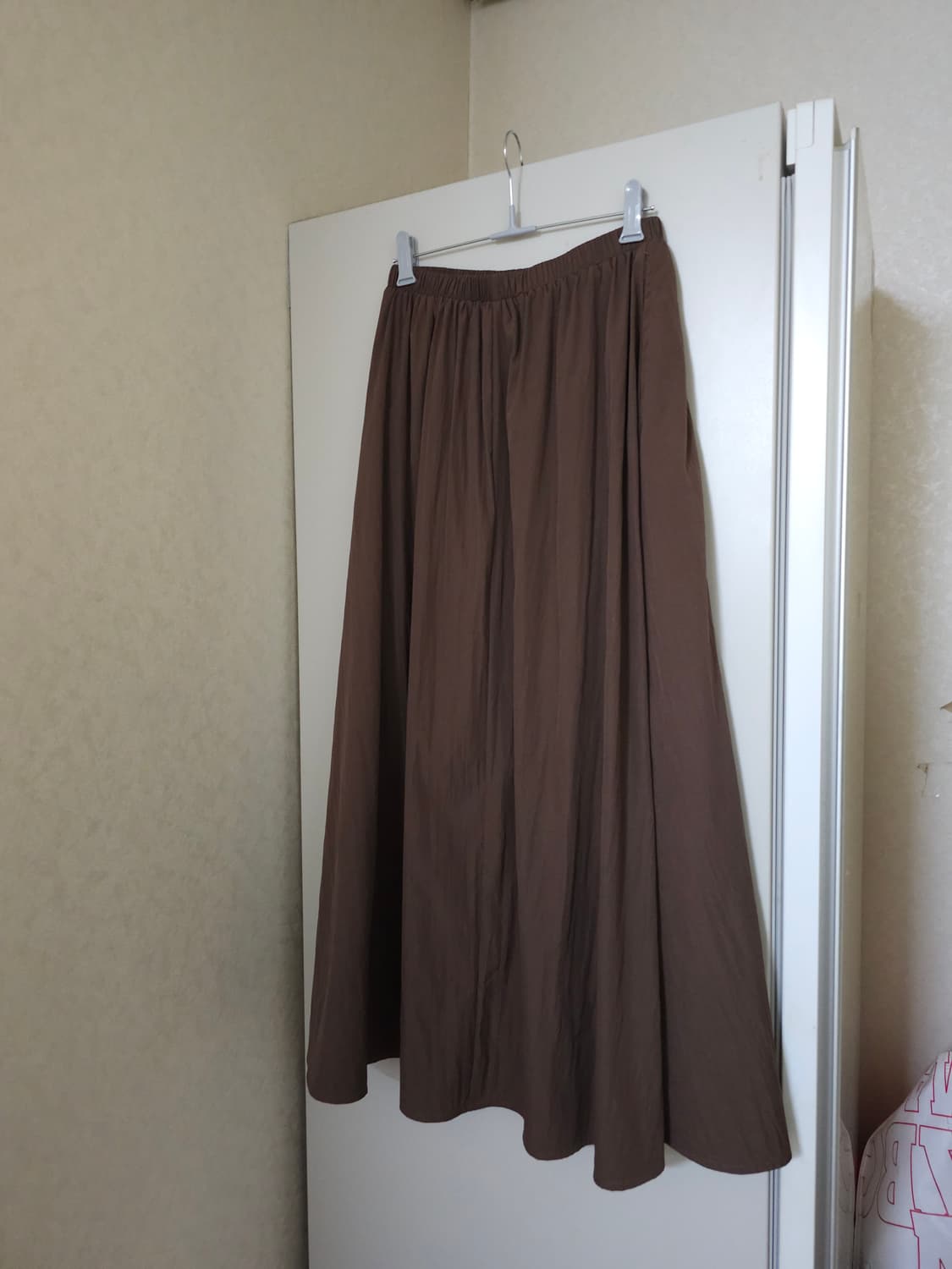 올리브데올리브 밴딩 브라운 롱스커트 상품이미지1