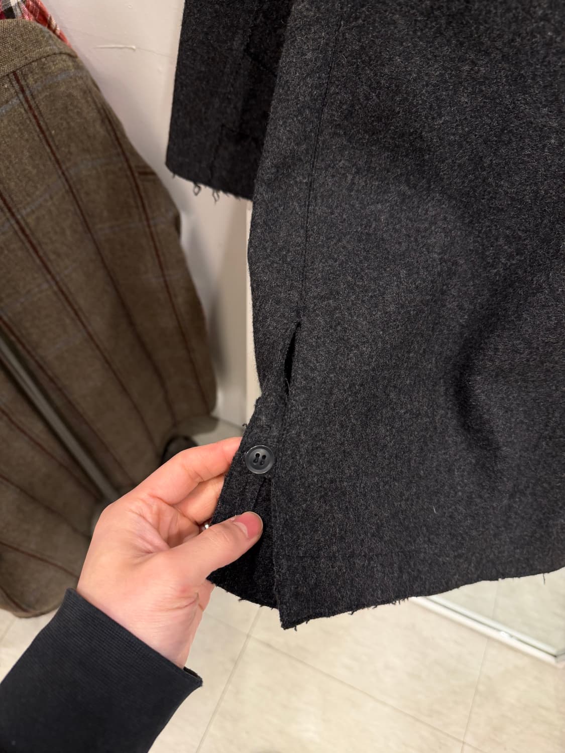 United Arrows 블루 라벨 울 후드 코트 (made Japan) 상품이미지8