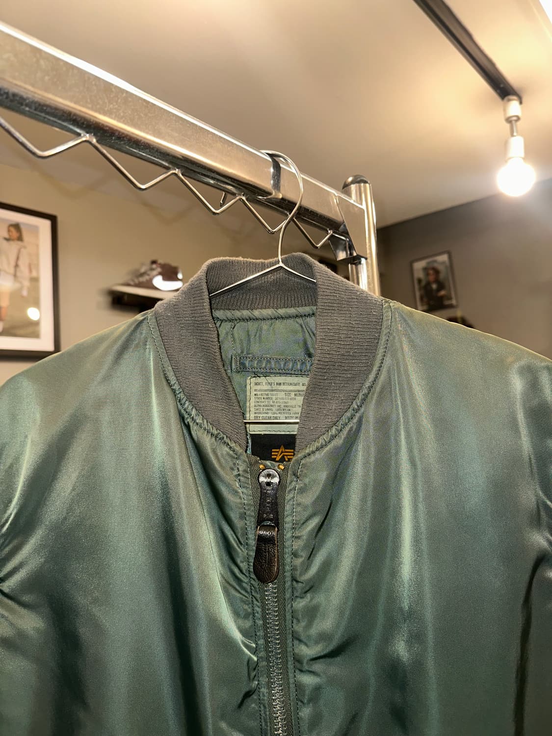 90’s Alpha Industries Ma-1 USA flight ja 상품이미지5