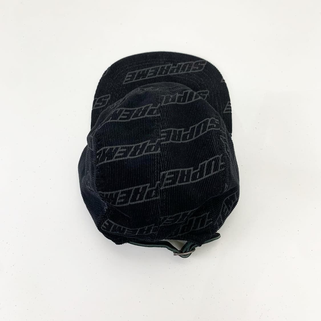 슈프림 블랙 코듀로이 캠프캡 상품이미지2