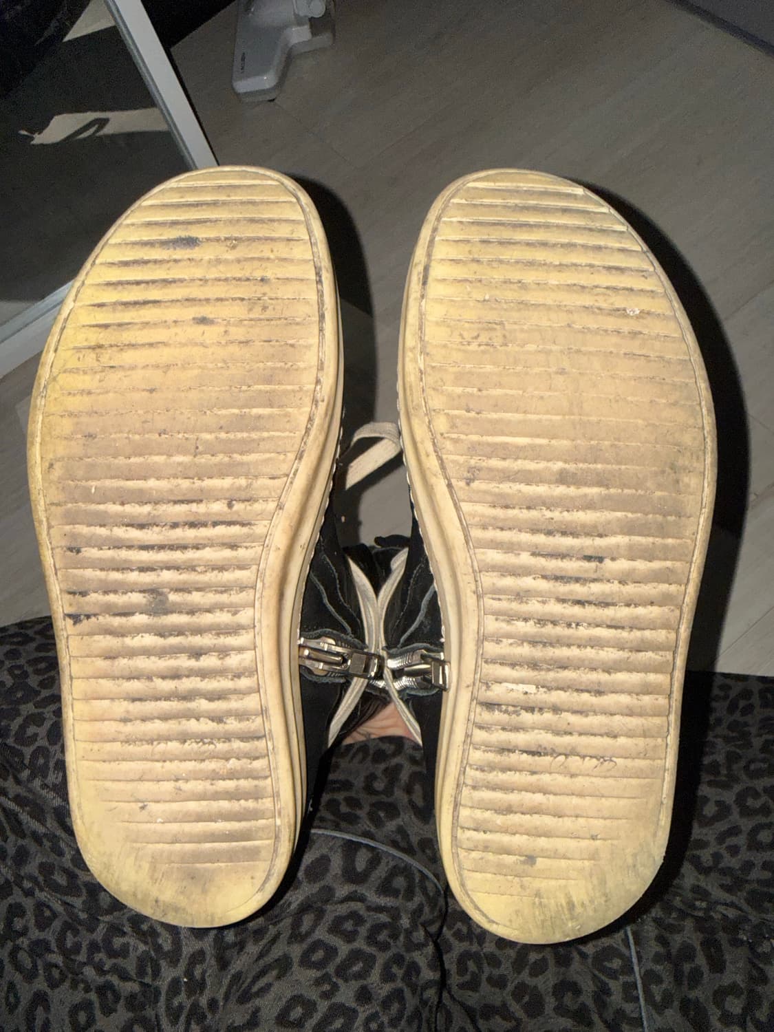 릭오웬스 지오바스켓 37 검검흰 상품이미지5