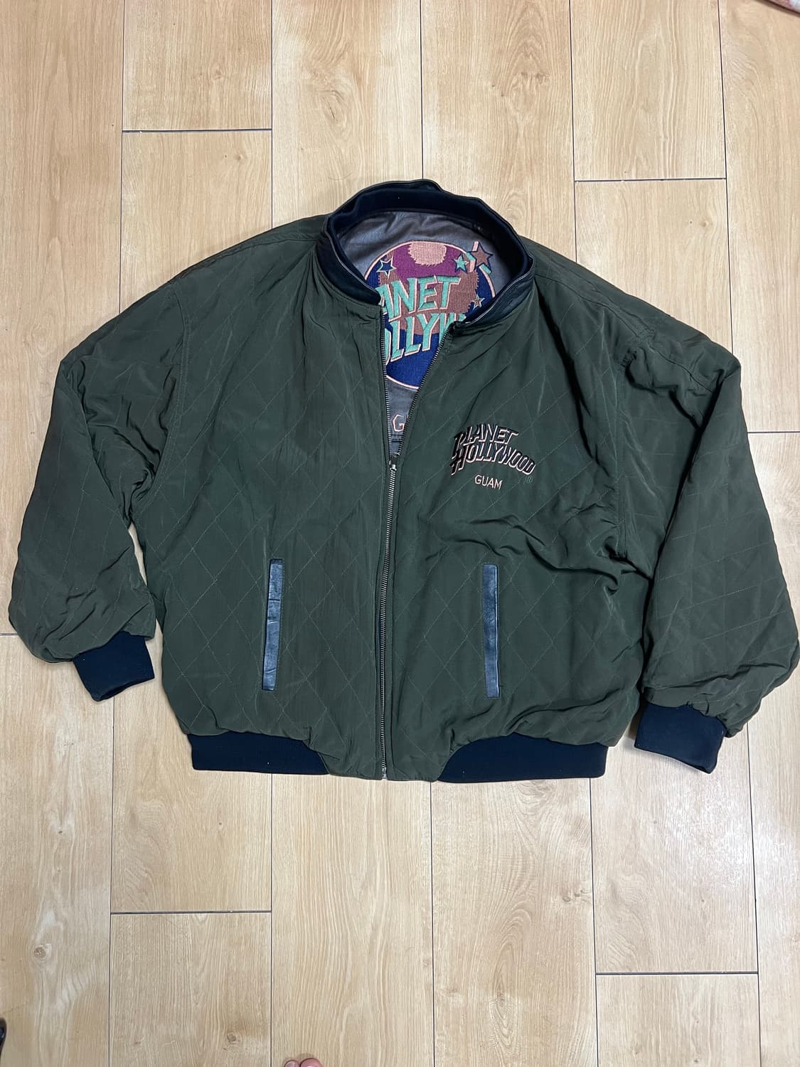 90‘s Planet Hollywood 가죽자켓 (양면, 카라 탈부착) 상품이미지5
