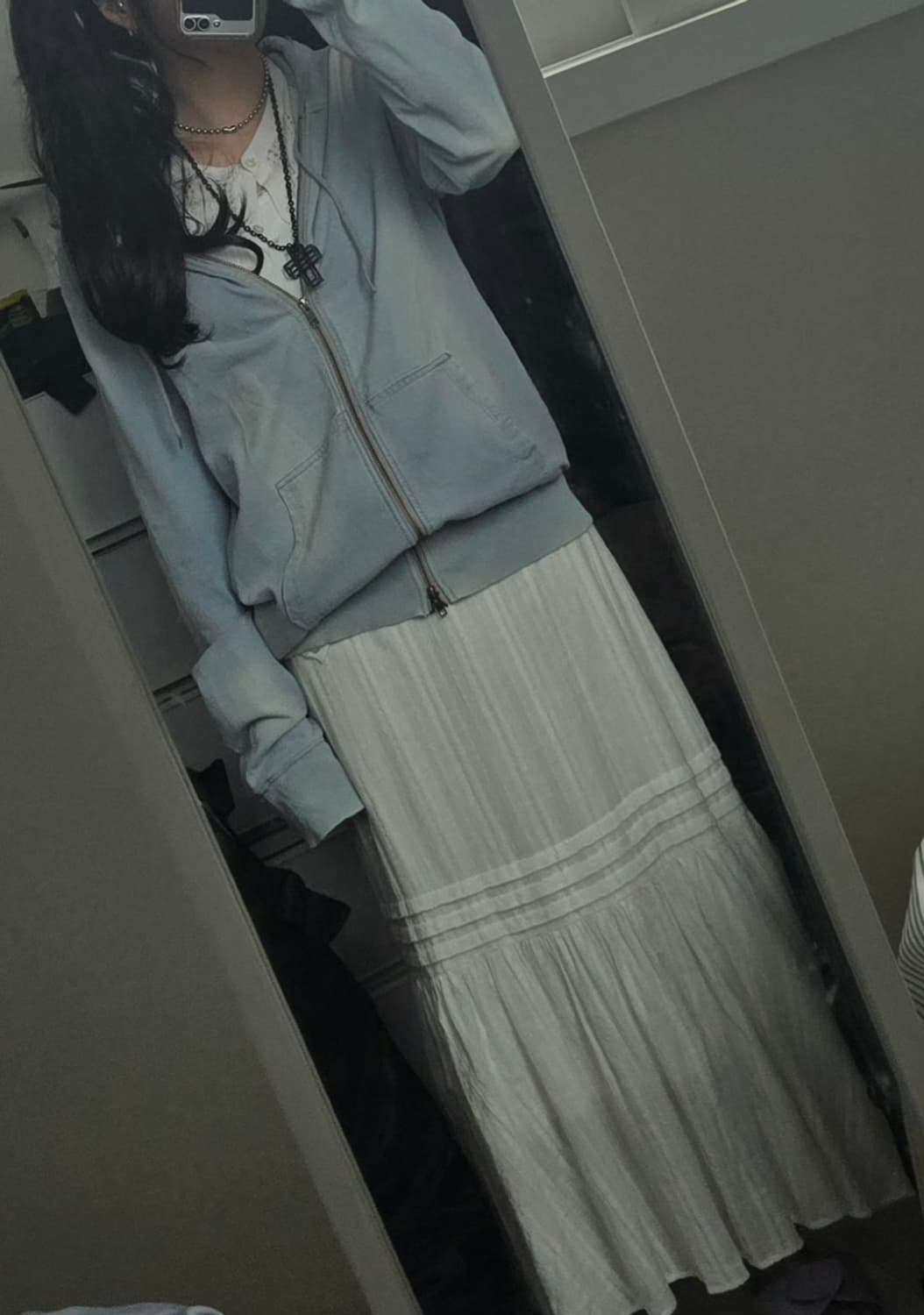 빈티지 하늘색 후드집업 코코모리 페어리 y2k 상품이미지1