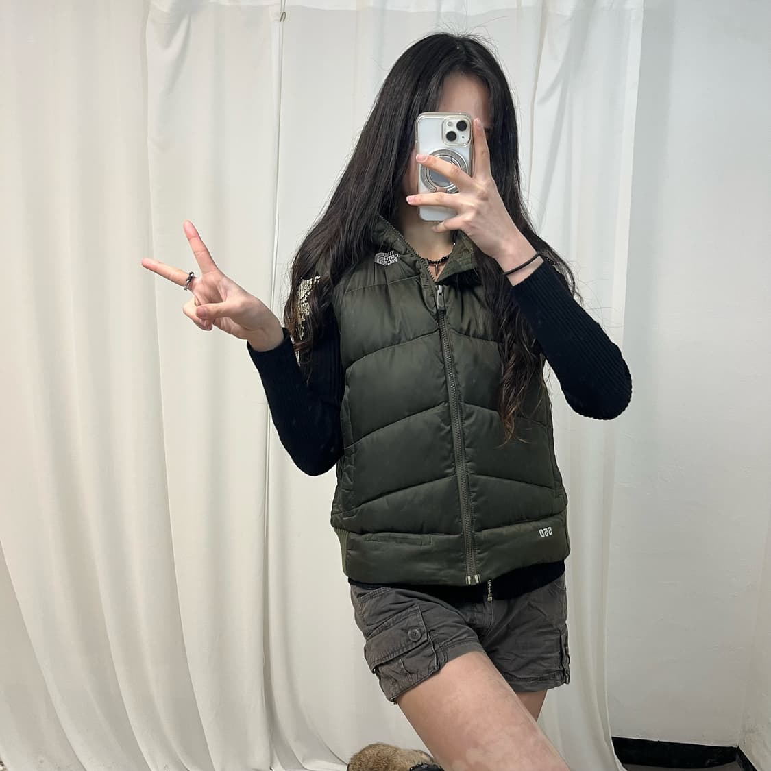 The North Face 550 Down Vest (Khaki) 상품이미지2