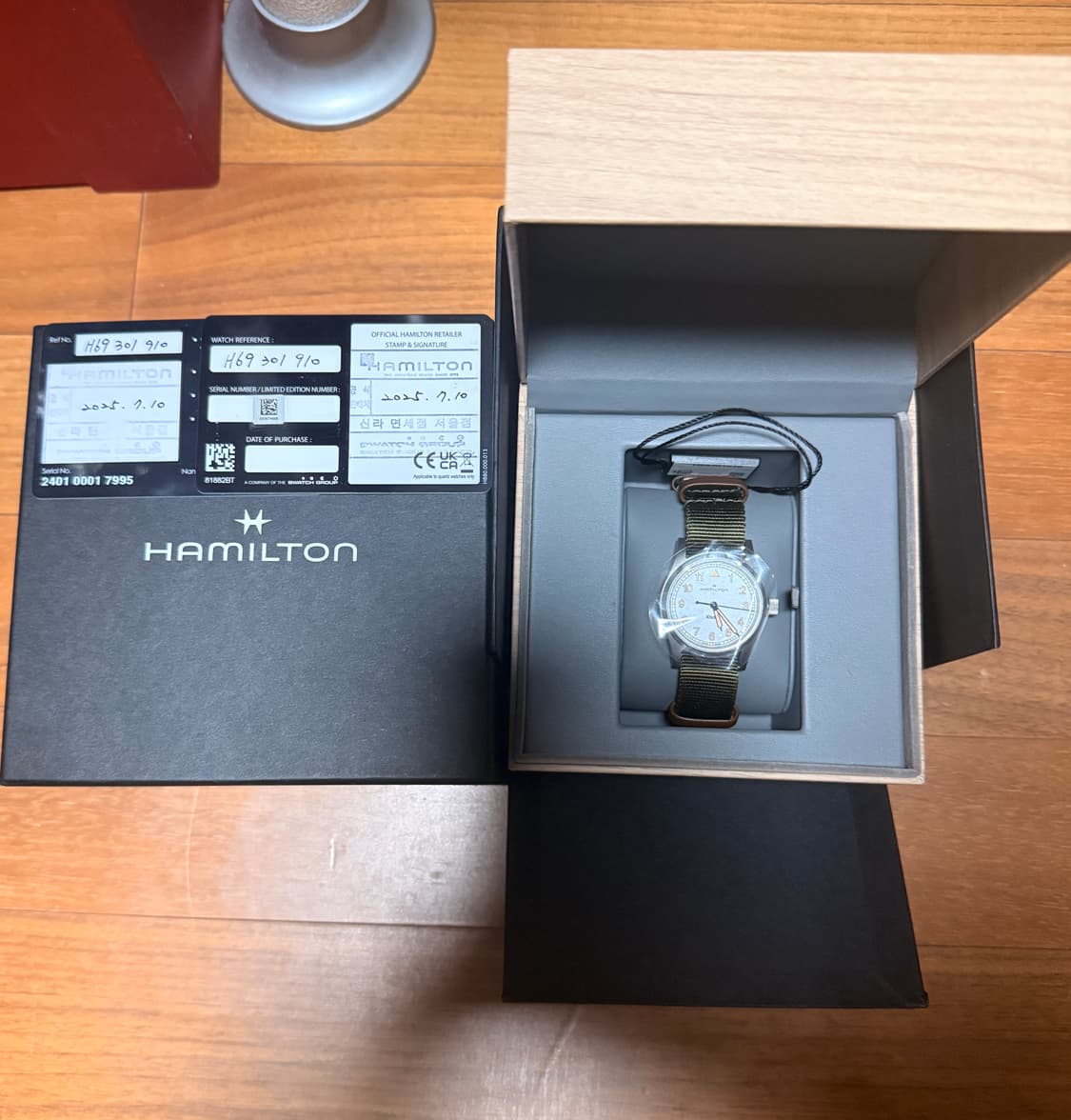 해밀턴 카키필드 쿼츠 33mm(흰판) 상품이미지1