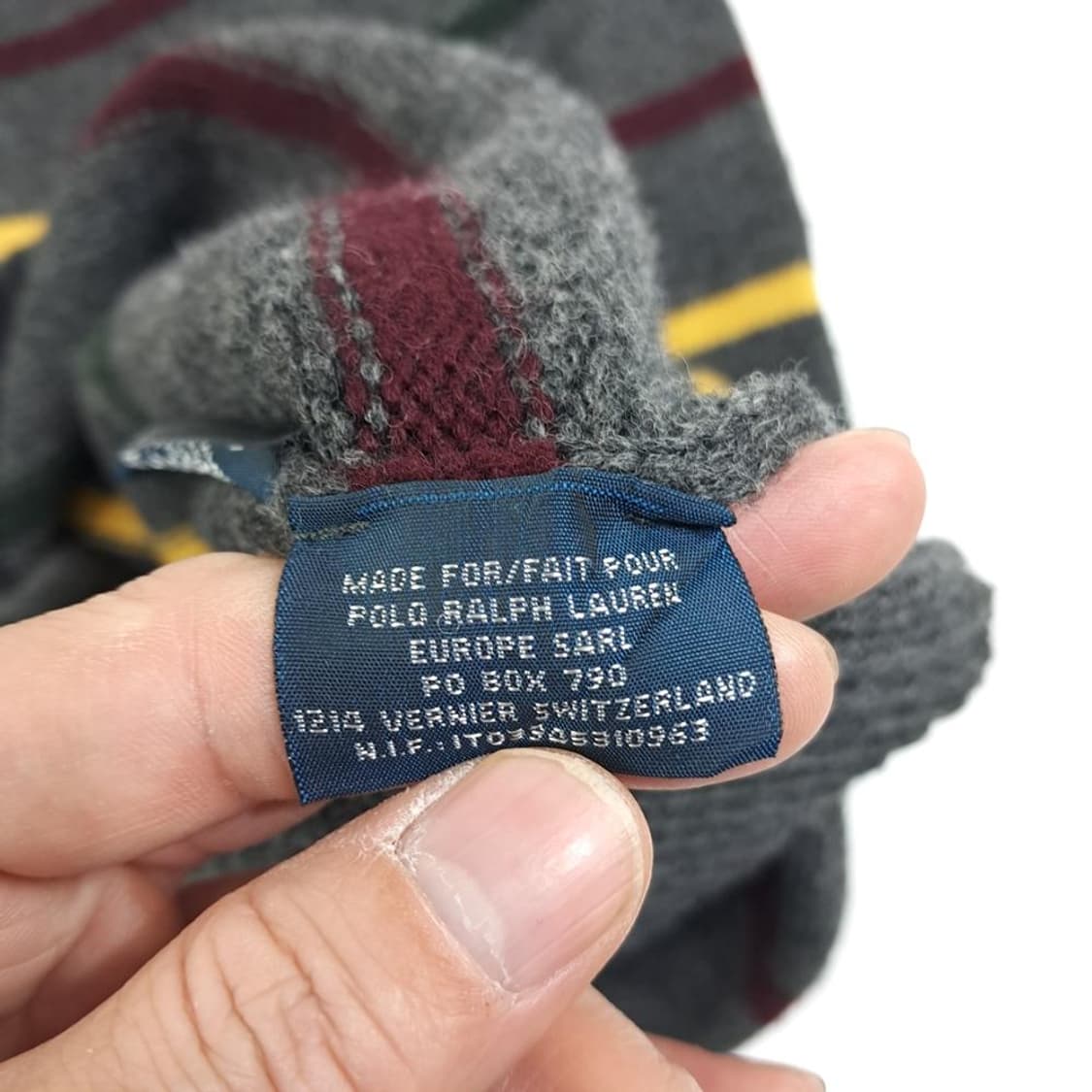 2XL 폴로 랄프로렌 그레이 램스울 니트 스웨터 knit (CS341) 상품이미지5