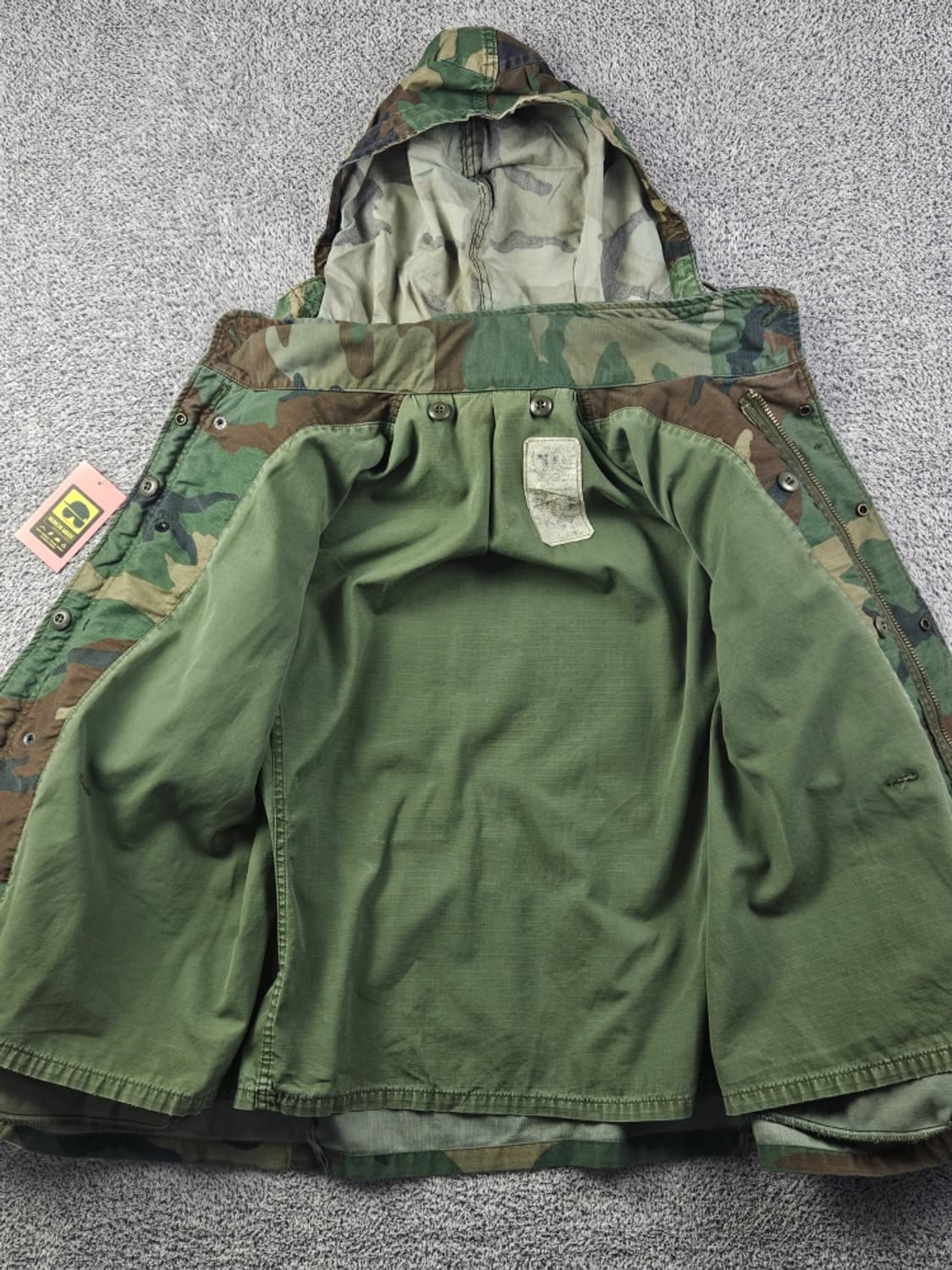 US ARMY 밀리터리 카모 필드 자켓 ( M추정 ) / 11148 상품이미지9