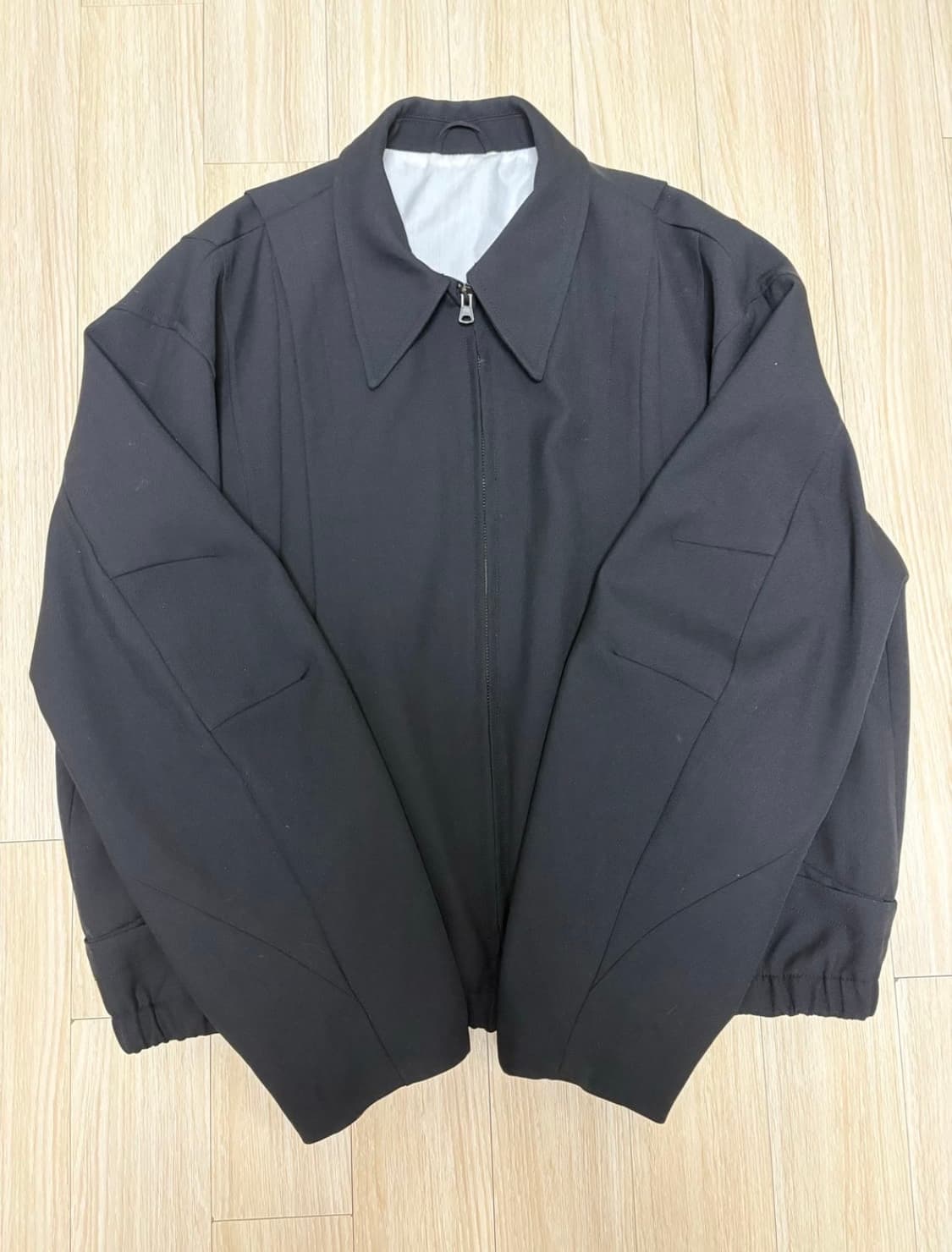 쿠어 울 블루종 (블랙) L 상품이미지1