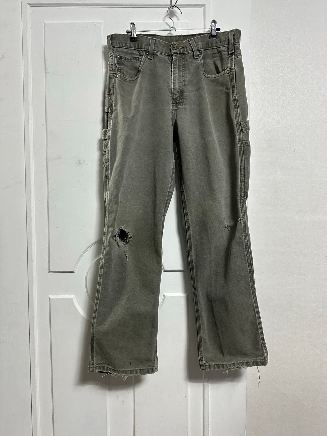 칼하트 B174 모스 싱글니 팬츠 상품이미지1