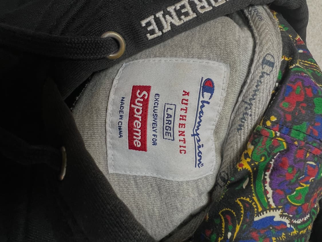 슈프림 챔피온 후드티 L 상품이미지3