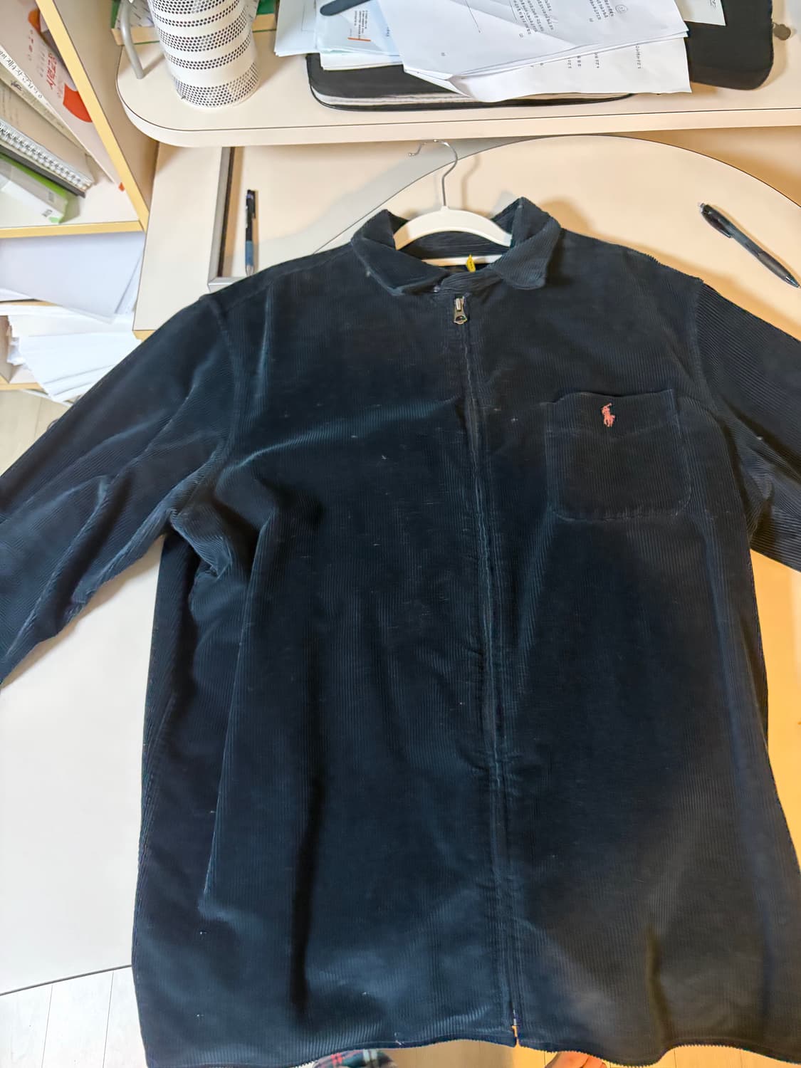 폴로 랄프로렌 코듀로이 집업 셔츠 네이비 105 상품이미지1