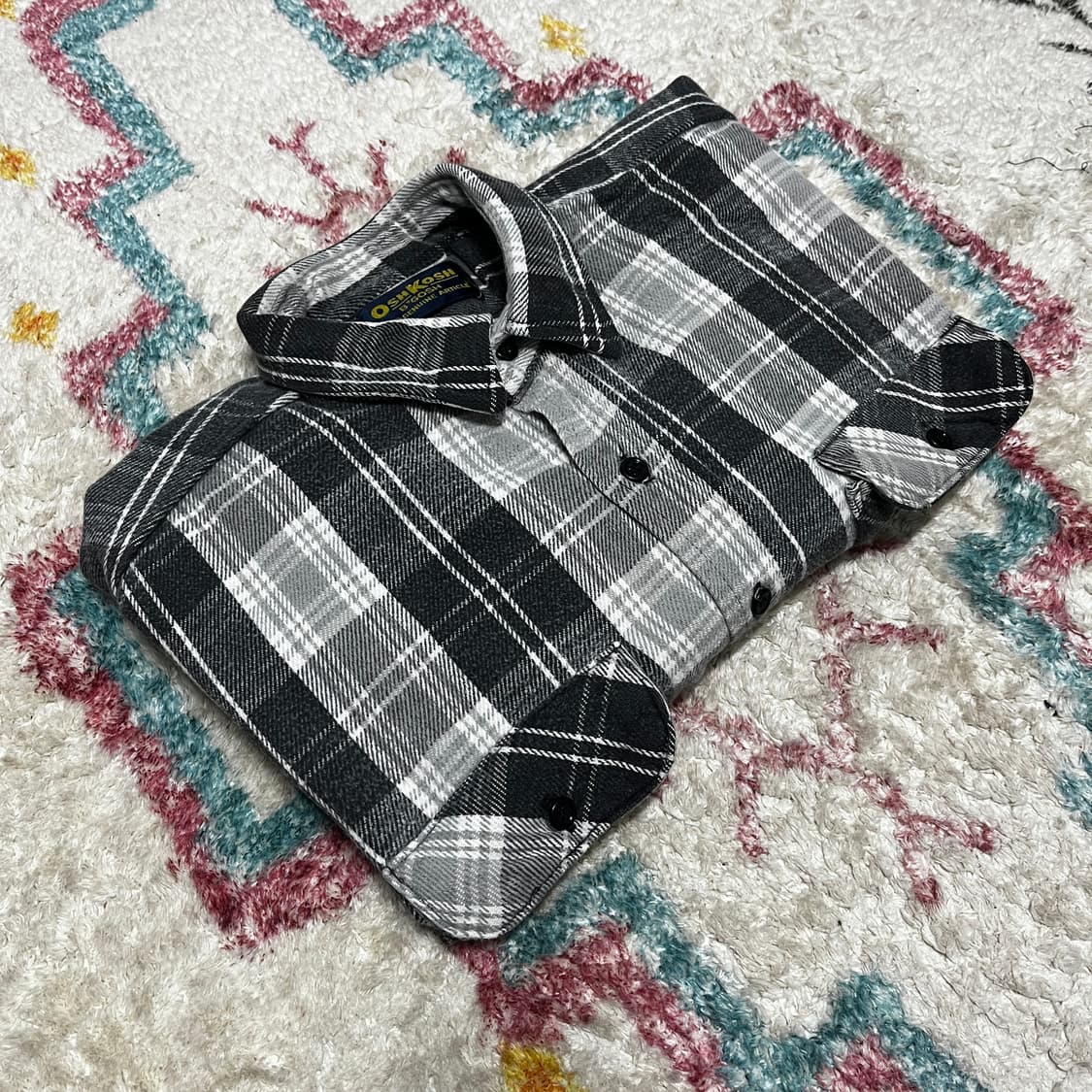 90s OSHKOSH HEAVY COTTON FLANNEL 헤비코튼 플란 상품이미지1