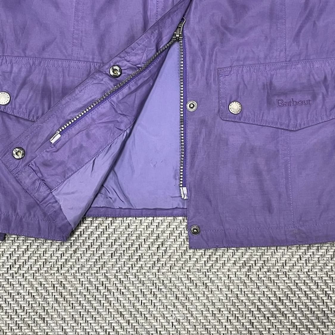 바버 로고 자수 자켓 v0459 상품이미지5