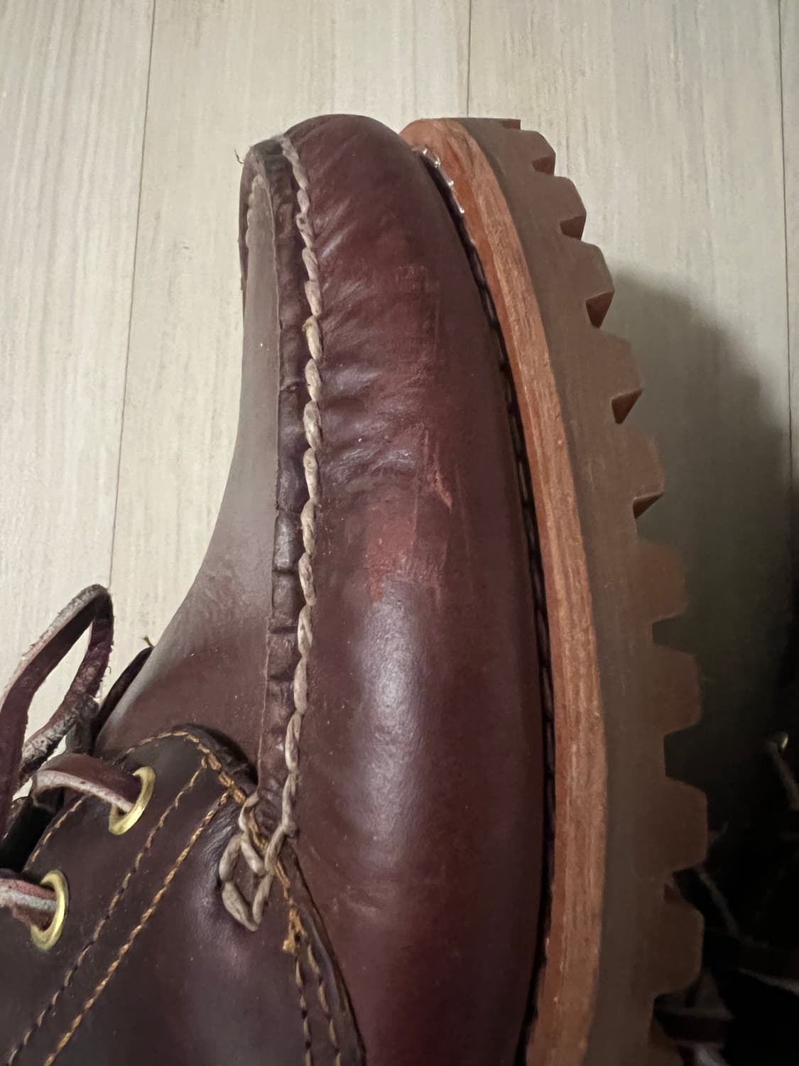 팀버랜드 보트슈즈 버건디 270 상품이미지3