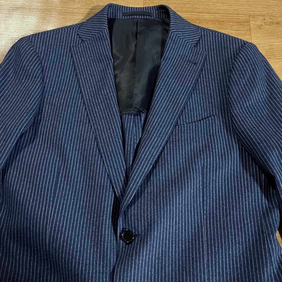 [100] 맨온더분 스트라이프 울자켓 상품이미지2