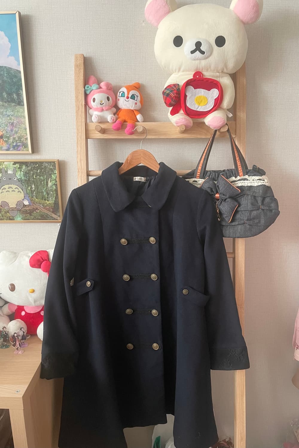 모리걸 빈티지 엑시즈팜 axes femme 네이비 코트 💙💛 상품이미지1