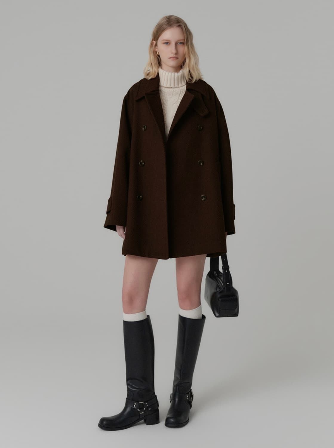 룩캐스트 하프코트 새상품 상품이미지5