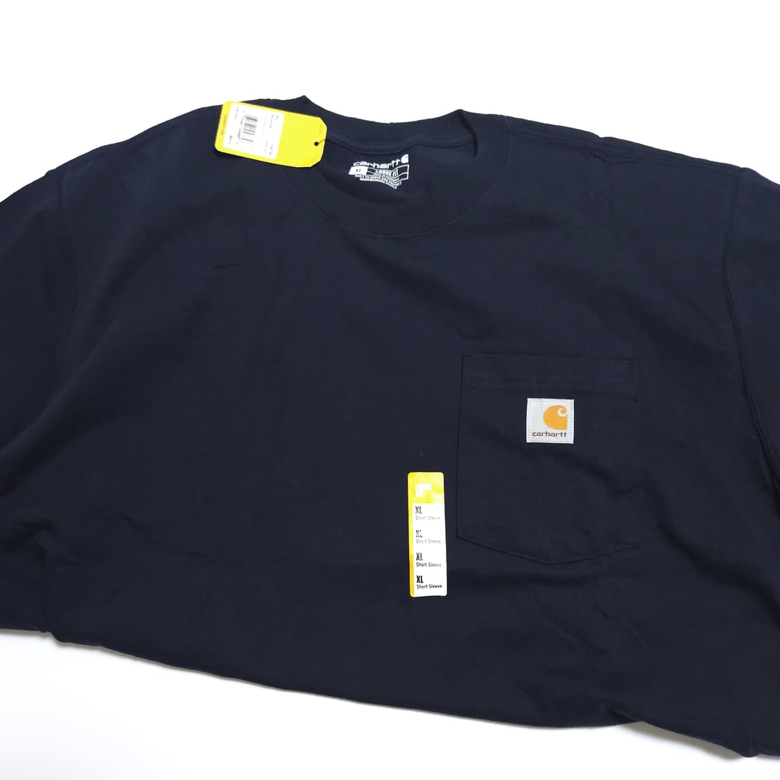 칼하트 루즈핏 워크 포켓 반팔 티셔츠 네이비 상품이미지3