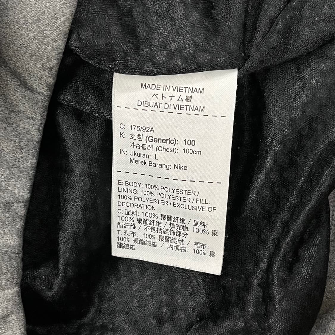 [정품/L] 나이키 골프 하프집업 블랙 회색 b12 상품이미지6