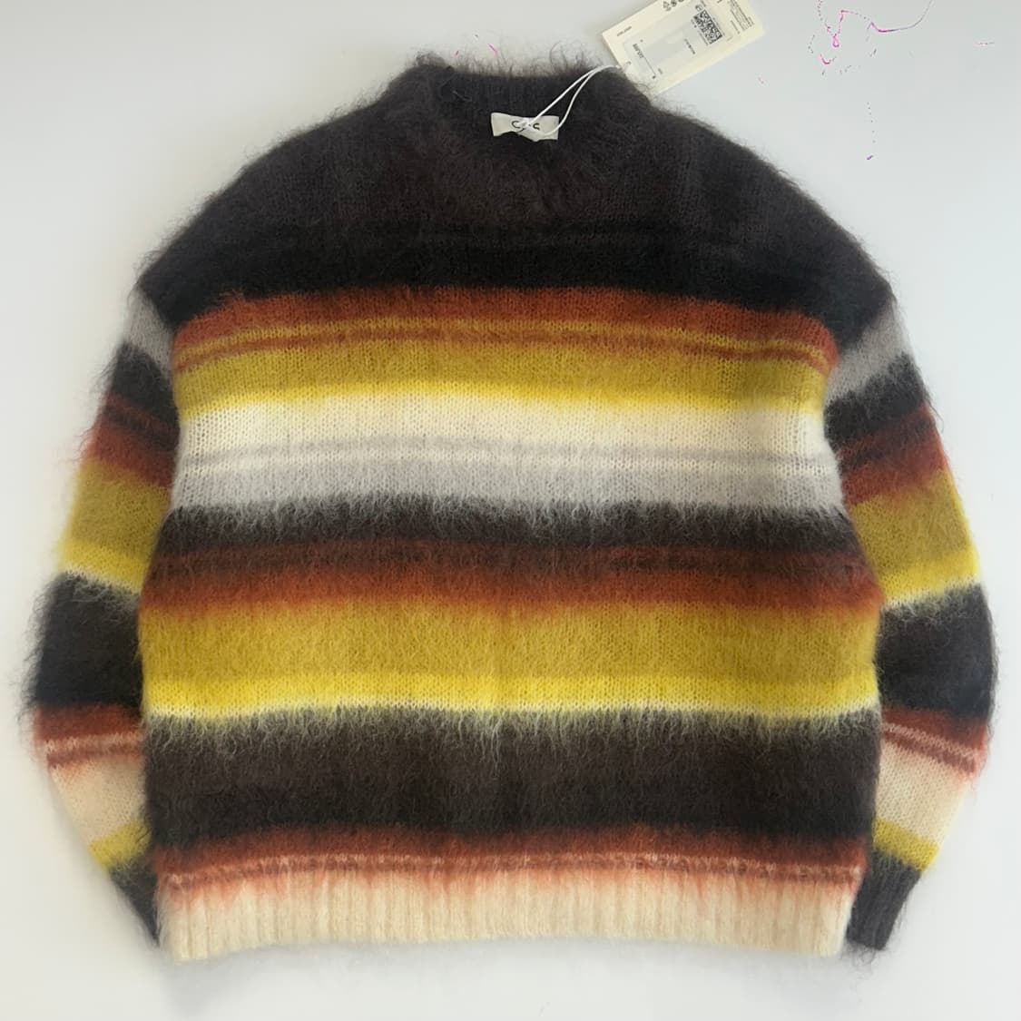 Cos 코스 데드스탁 브라운 스트라이프 니트 상품이미지3