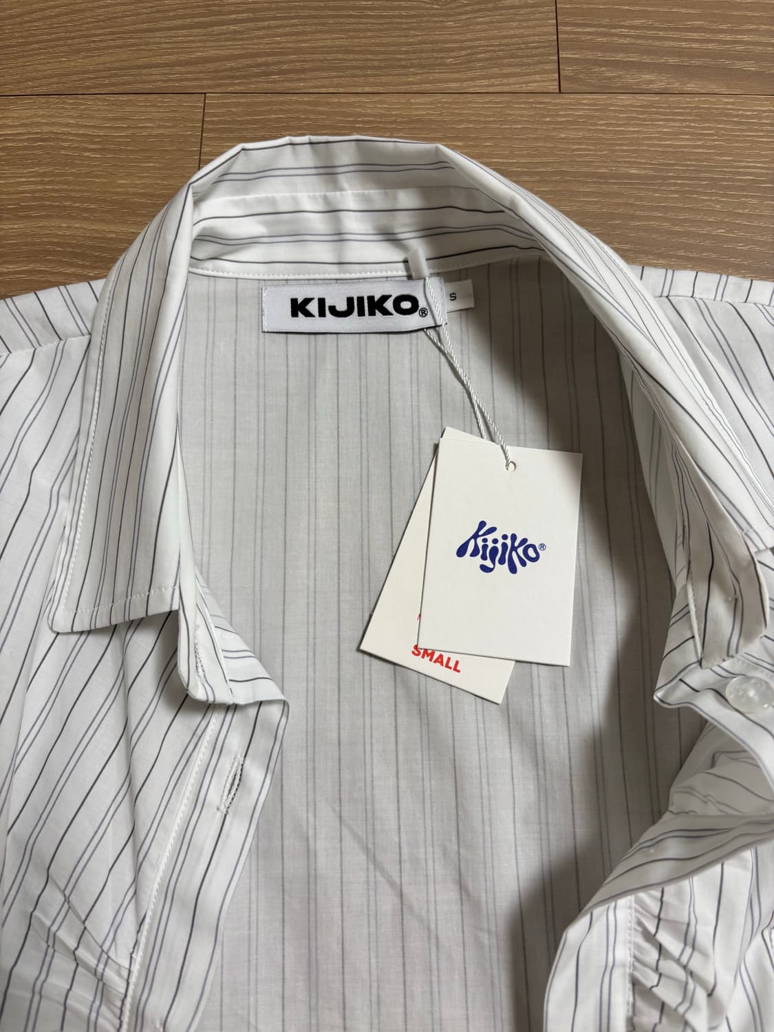 Cap Sleeve Shirt White 상품이미지5
