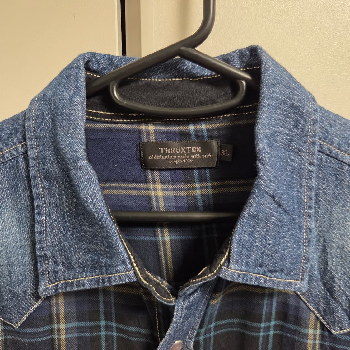 일본제 Thruxton 빈티지 웨스턴 셔츠 L-XL(100-105) 상품이미지3