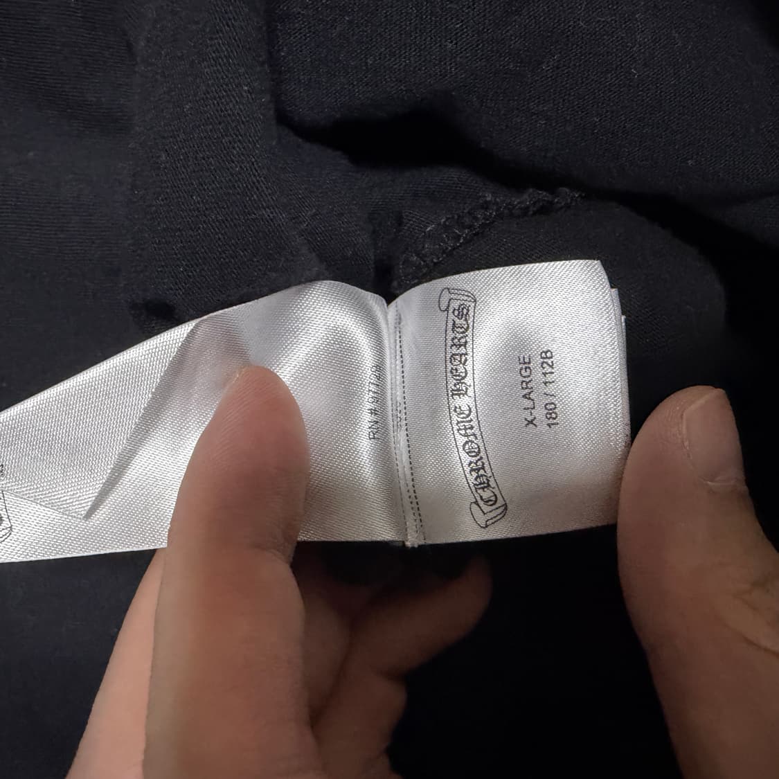 [XL]크롬하츠 스크롤라벨 롱슬리브 블랙 상품이미지8