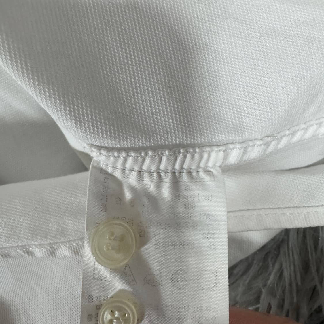 라코스테 화이트셔츠 100사이즈 상품이미지4